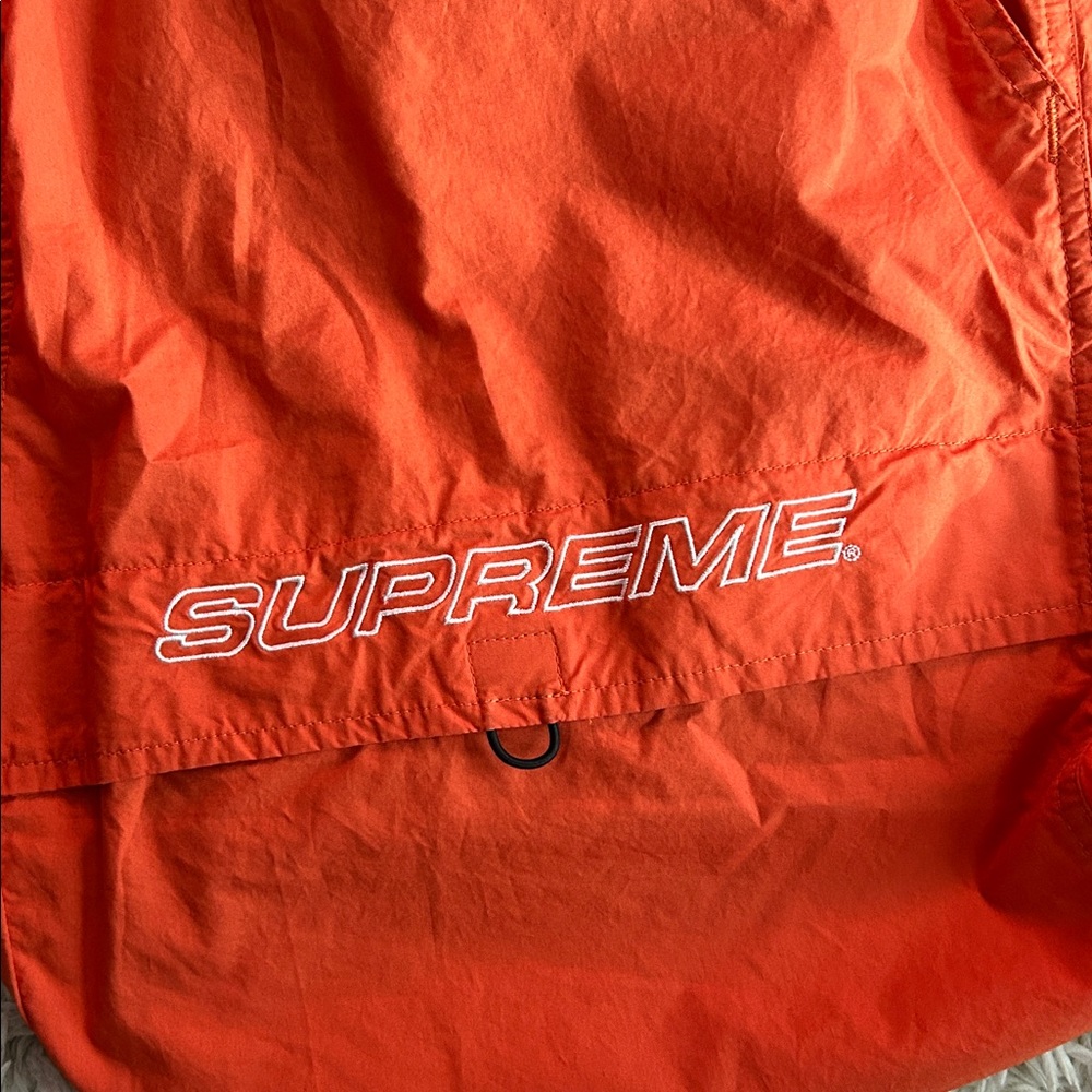 Supreme Bold Orange Cotton Cinch Windbreaker Cargo Pants Authentic Pre-Owned - Picture 6 of 8